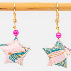 Boucles d’oreilles étoiles roses