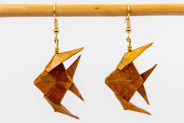 Boucles d’oreilles dorées
