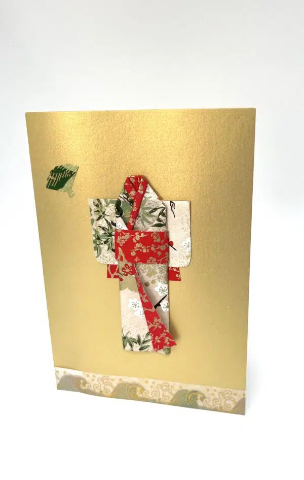 Carte dorée kimono