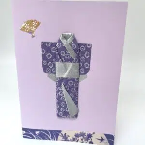 Carte kimono violet