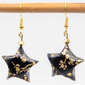 Boucles d’oreilles « pour kimono noir »