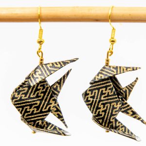 Boucles d’oreilles « théâtre de No »