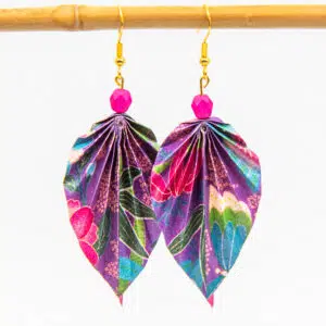 Boucles d’oreilles « iris du matin »