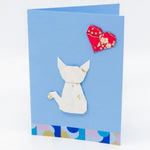 Carte « chat blanc »