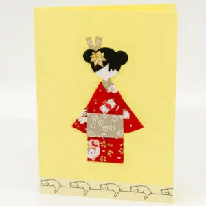 Carte « Geisha aux chats »