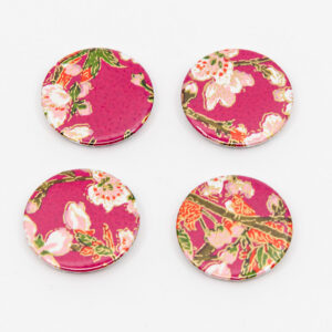 Lot de magnets Niko Niko rose Fushia