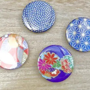 Lot de magnets Niko Niko violet/roses
