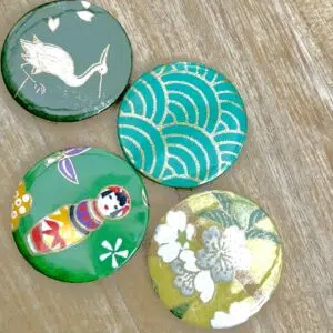 Lot de magnets Niko Niko verts