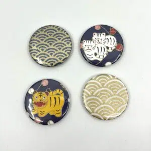 Lot de magnets Niko Niko bleus/or